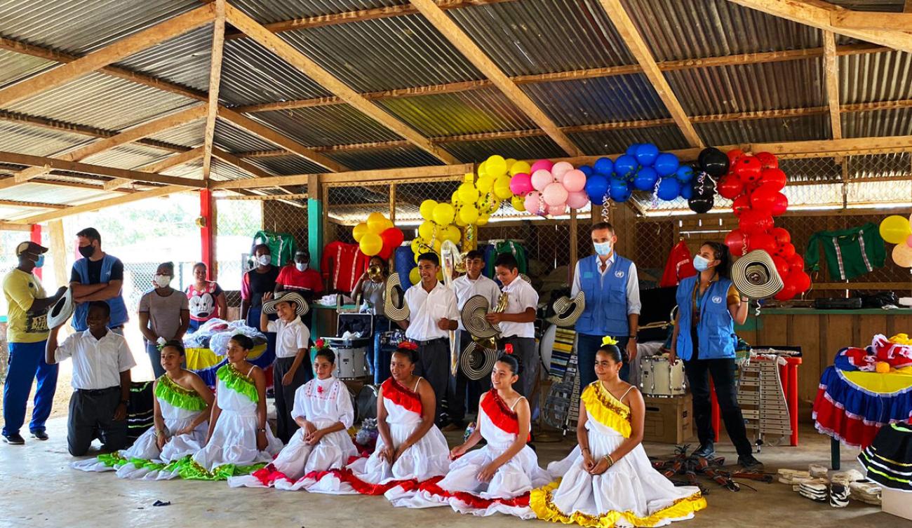 Grupo de danza, niños, niñas y adolescentes de Puerto Cachicamo le apuestan a la paz