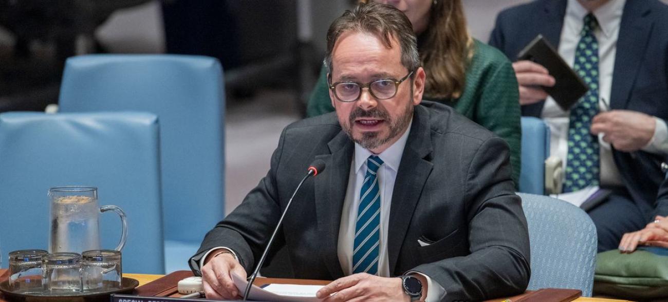 Carlos Ruiz Massieu, representante especial de la ONU en Colombia, informa al Consejo de Seguridad.
