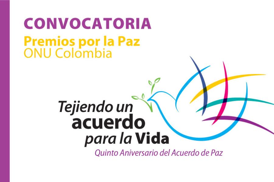 Logo CONVOCATORIA PREMIOS POR LA PAZ ONU COLOMBIA