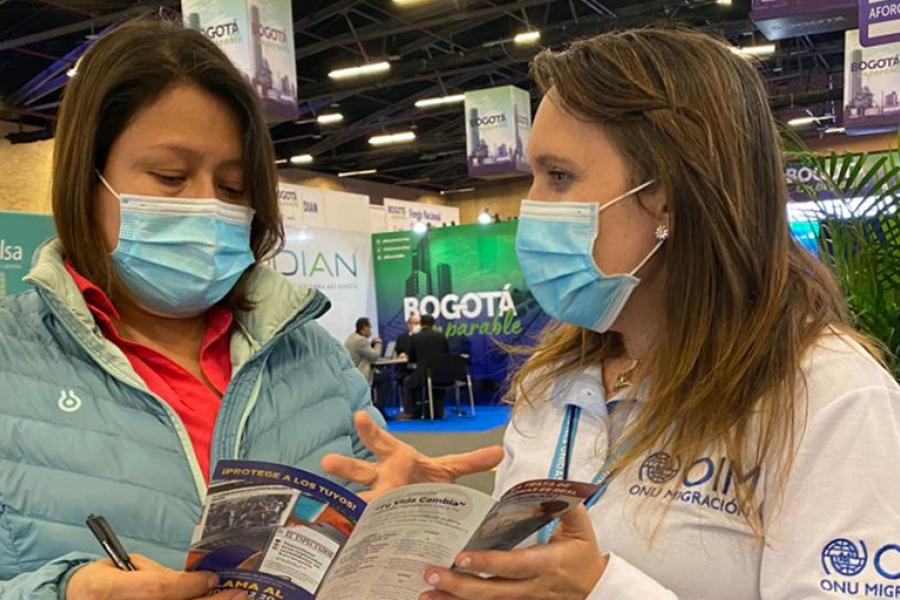 La OIM participó en la Feria Bogotá Imparable