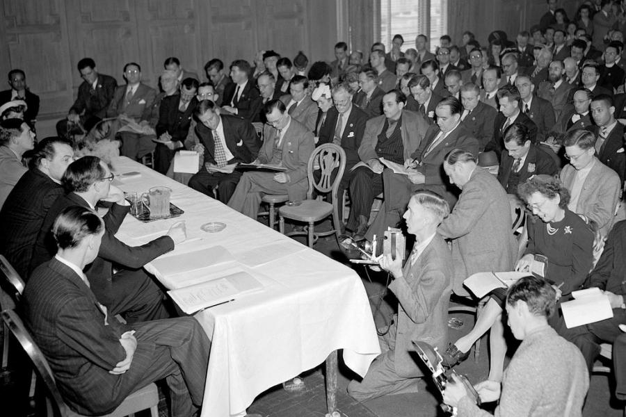 Delegados en la Conferencia de San Francisco, donde se firmó la Carta de la ONU.