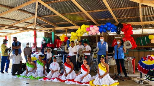 Grupo de danza, niños, niñas y adolescentes de Puerto Cachicamo le apuestan a la paz