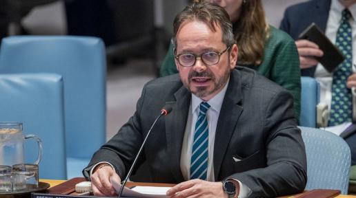 Carlos Ruiz Massieu, representante especial de la ONU en Colombia, informa al Consejo de Seguridad.